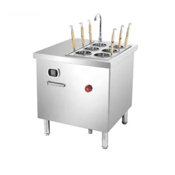 Кетъринг Кухня от неръждаема стомана 6 кошници Електрическа юфка паста готварска машина
