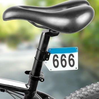 Лек велосипед номер скоба Колоездачен номер Mount Bike Race Number Plate Holder Seatpost racings Карти скоба