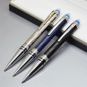 Луксозен държач за дърворезба Blue Crystal MB химикалка Star-walk серия най-новият дизайн метална смола подарък писалки със сериен номер