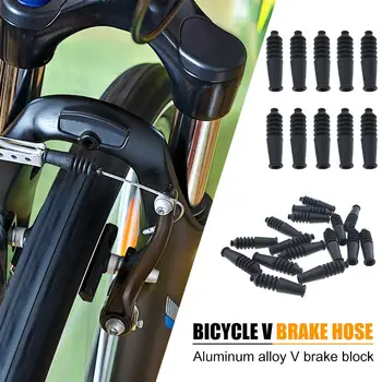Малка гумена V спирачна система Защита на линията Капак за защита на велосипедни велосипеди Велосипеден маркуч Спиране Преносими водоустойчиви циклични елементи