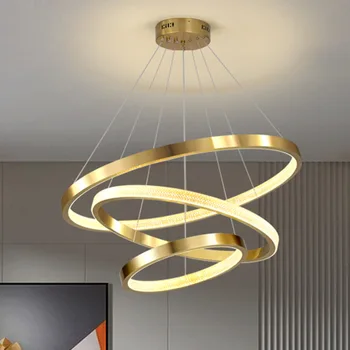 Модерен минималистичен LED димируем таван Chandelie за спалня Всекидневна трапезария Персонализирано скандинавско осветително тяло В НАЛИЧНОСТ