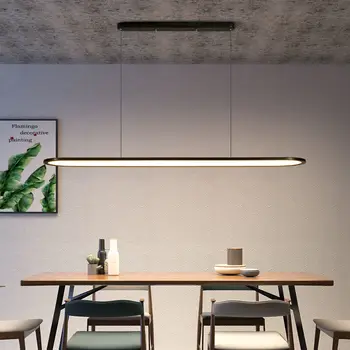 Модерна маса за хранене Led висулка лампи димиране за трапезария кухня офис бар полилей дома декор осветление висящи тела