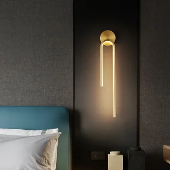 Модерни LED стенни светлини Вътрешно осветление за хол Спалня Нощен фон Led Light Начало декор стена Sconces лампа