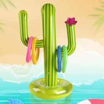 Надуваем кактус открит плувен басейн хвърляне бар парти плаж пътуване басейн играчки комплект вода игра плаваща вода спорт забавно играчка