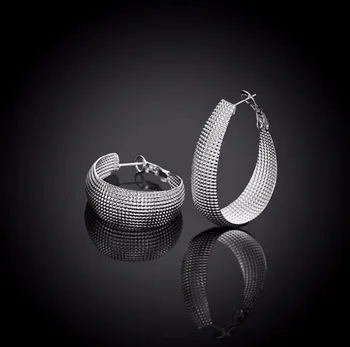 НОВ Модни бижута 925 СРЕБРО Кристално сърце висулка обеци Кристали от Swarovskis ЕЛЕМЕНТИ за жени подарък