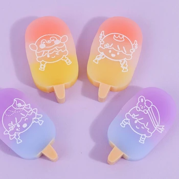 Нов сладък сладолед карикатура гума деца творчески естетически цветни гумичка Корея канцеларски материали награди Ученици Училищни пособия