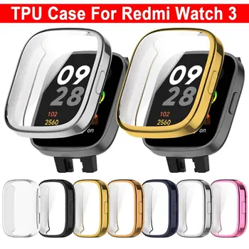 Нова рамка с пълно покритие Smart Watch TPU Screen Protector Защитен калъф за Redmi Watch 3
