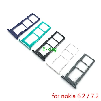 оригинален за Nokia 6.2 7.2 SIM карта тава притежателя карта слот адаптер