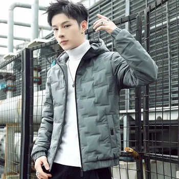 Памучни дрехи мъже 2023 зимна корейска версия Японско памучно яке зимно палто с качулка памучно яке мъже