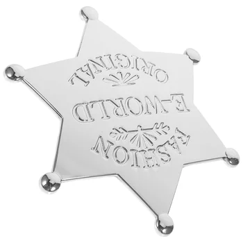 Полицейска значка Bracieres Метални шестоъгълни значки Cap Attar Колекция Ветерани Ден сплав