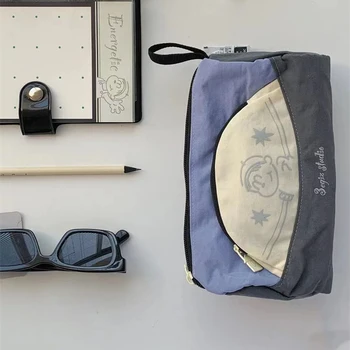 просторен пространство за съхранение канцеларски чанта за съхранение трайни канцеларски материали високо качество модерен висока стойност молив случай моден дизайн