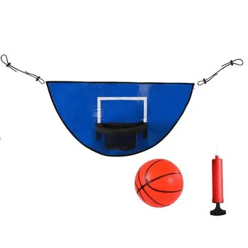 Пълен комплект батут баскетболен обръч с малък баскетбол & рамка мини баскетбол обръч приставка за батут открит деца забавно