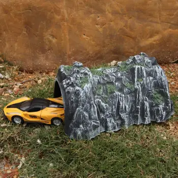 Симулация Алпинеум влак пещера тунел модел DIY миниатюрни железопътни сцена аксесоар
