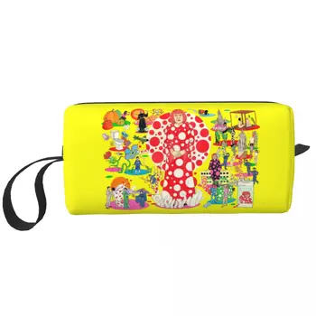 Сладък Светът на Yayoi Kusama пътуване тоалетна чанта за жени козметични грим чанта красота съхранение Dopp комплект