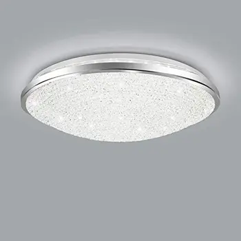 Таванна светлина, 21W 15 инчова кръгла LED плафониера Cool White 5500K 2023LM Перфектен за спалня Коридор Кухня Стълбищна кухня 