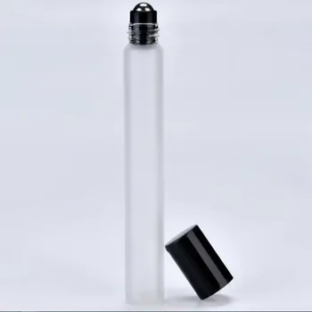 Търговия на едро 10ml етерично масло ролка на бутилки матирано стъкло парфюм бутилка 1/3OZ контейнер жени козметични пълнители кутия