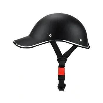 Универсална велосипедна бейзболна шапка каски Електрическа велосипедна предпазна каска с регулируема каишка за възрастни Аксесоари за велосипеди